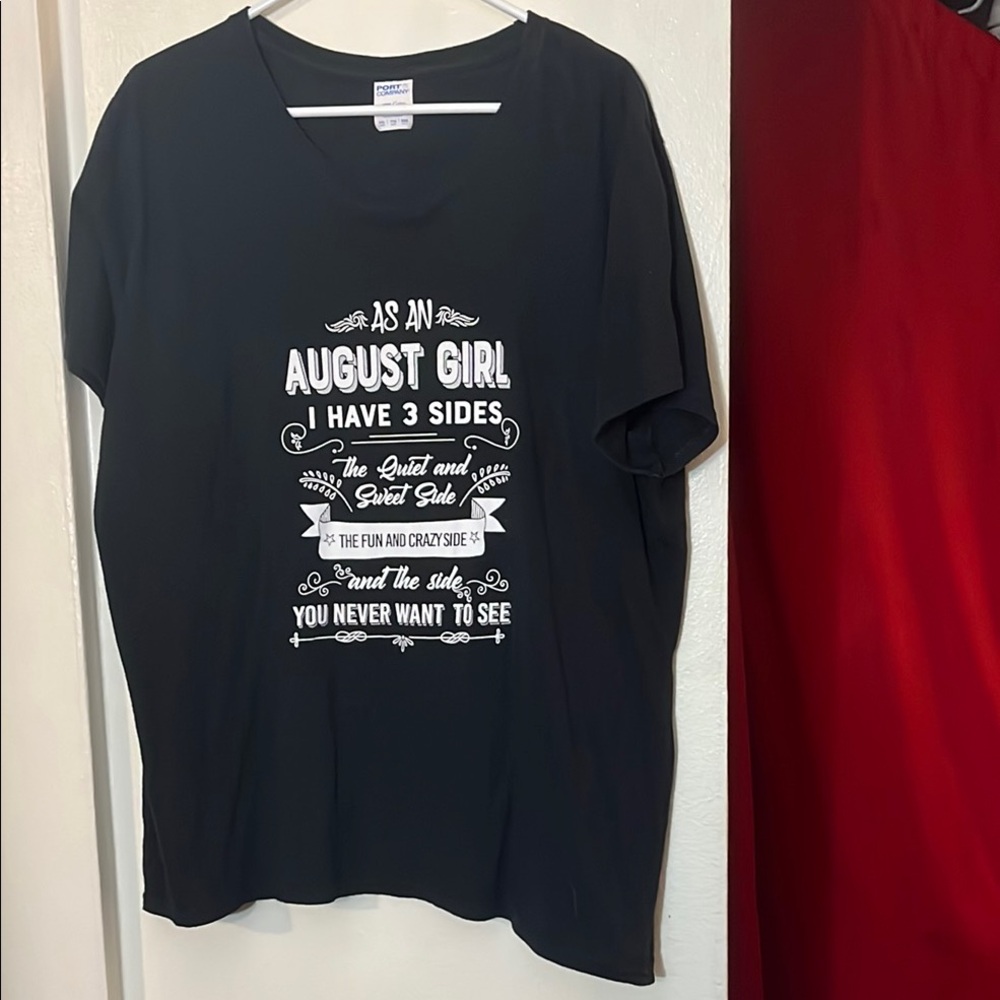 Port and Company Black Graphic Tee